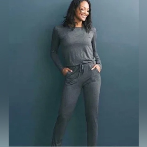 womans size small grey zyia active jumpsuit - Picture 1 of 3